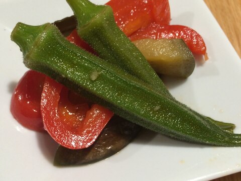 夏野菜の焼き浸し